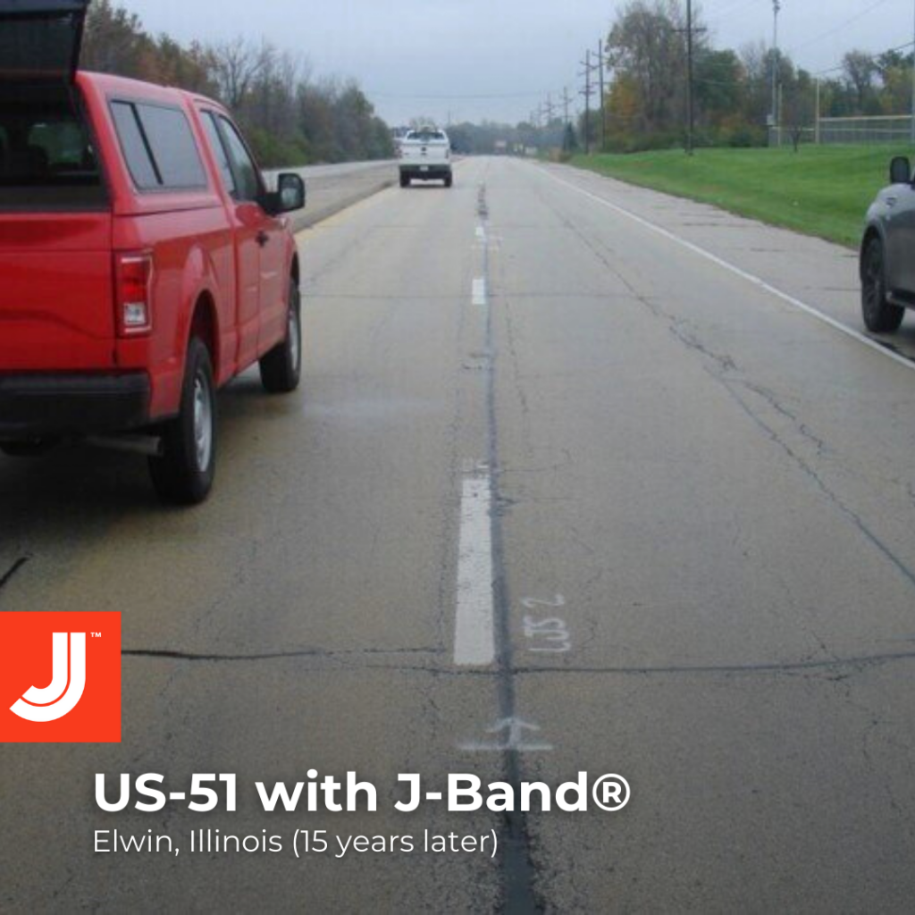 The centerline of a state road in good condition