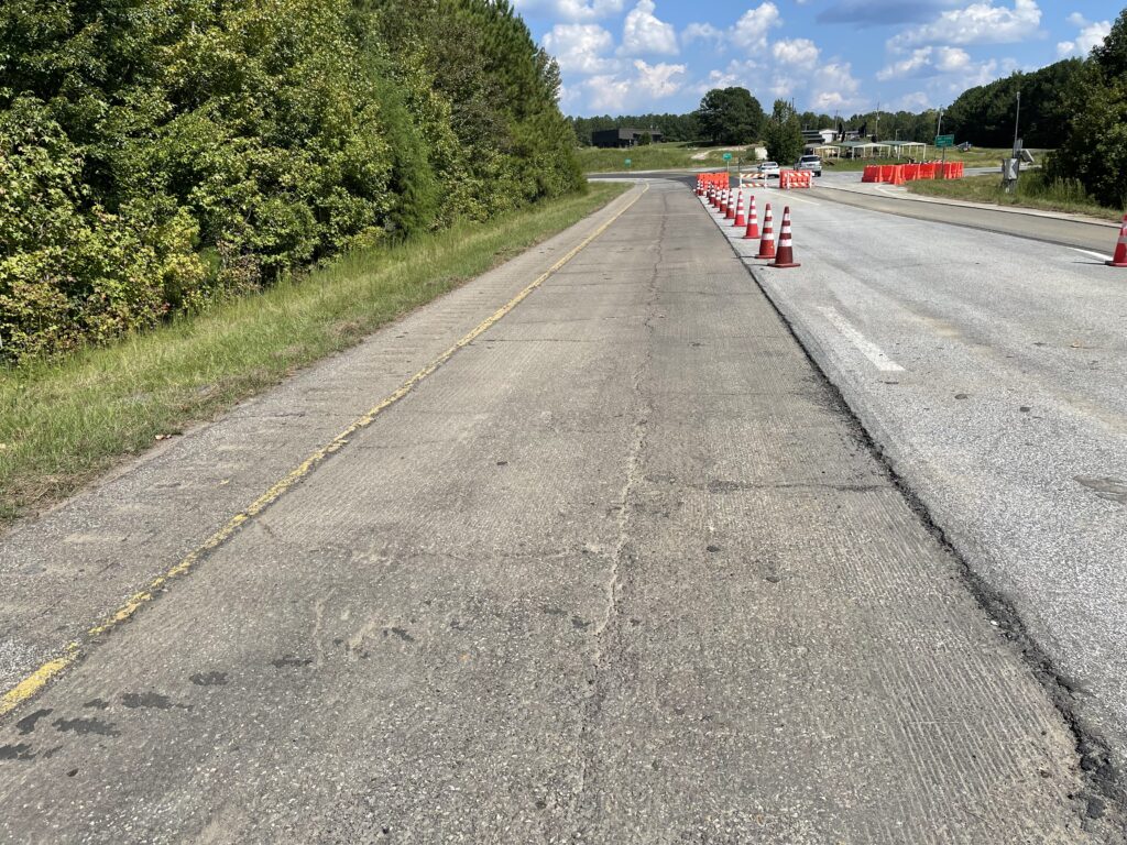 View of the NCAT test track prior to paving