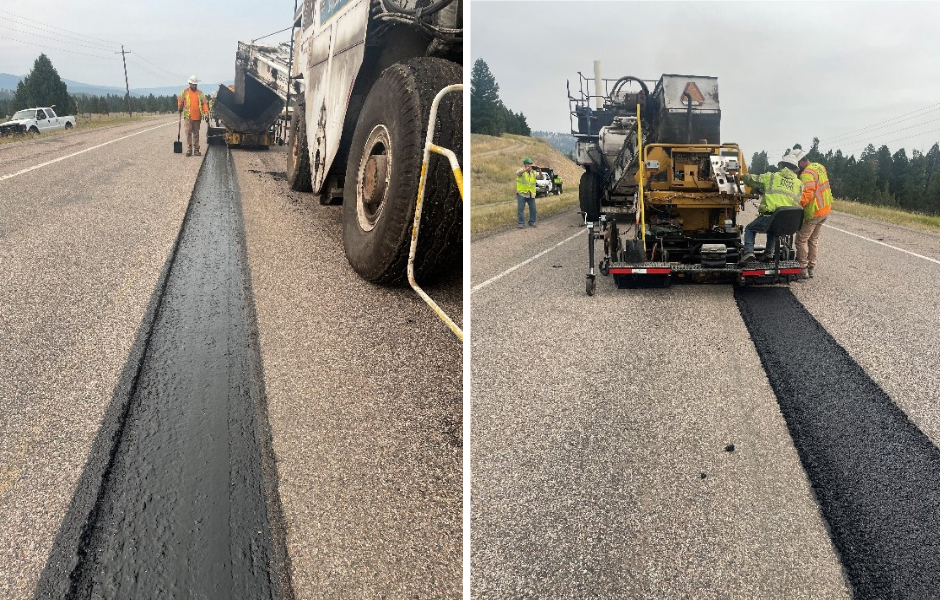 Slot paving in action