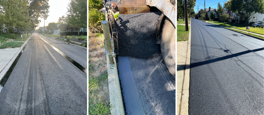 Asphalt-Concrete Curbs Lanes and Shoulder with VRAM