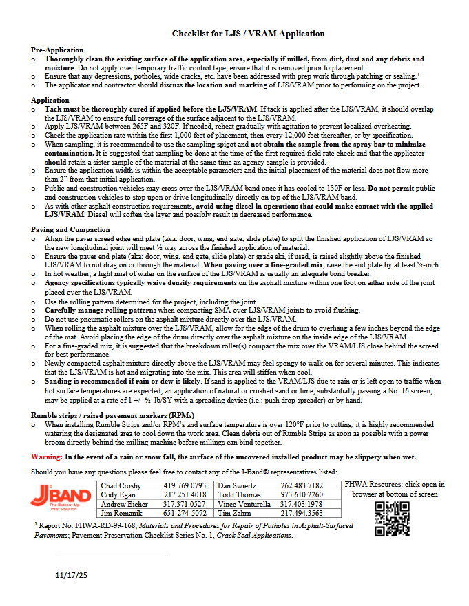 VRAM Applicator Checklist Preview