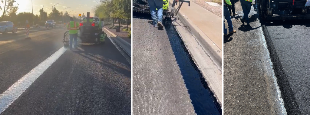 The project marked the state’s first use of VRAM (Void Reducing Asphalt Membrane).